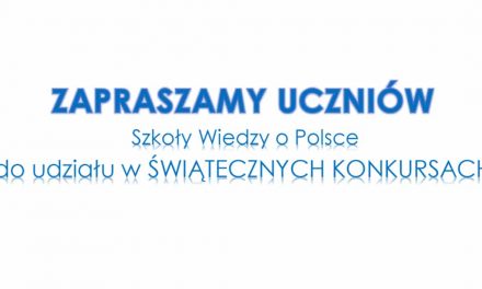 ZAPRASZAMY UCZNIÓW