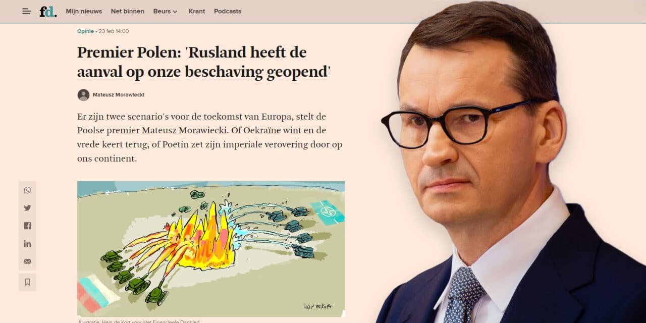 „Rosja przypuściła atak na naszą cywilizację” – premier Mateusz Morawiecki