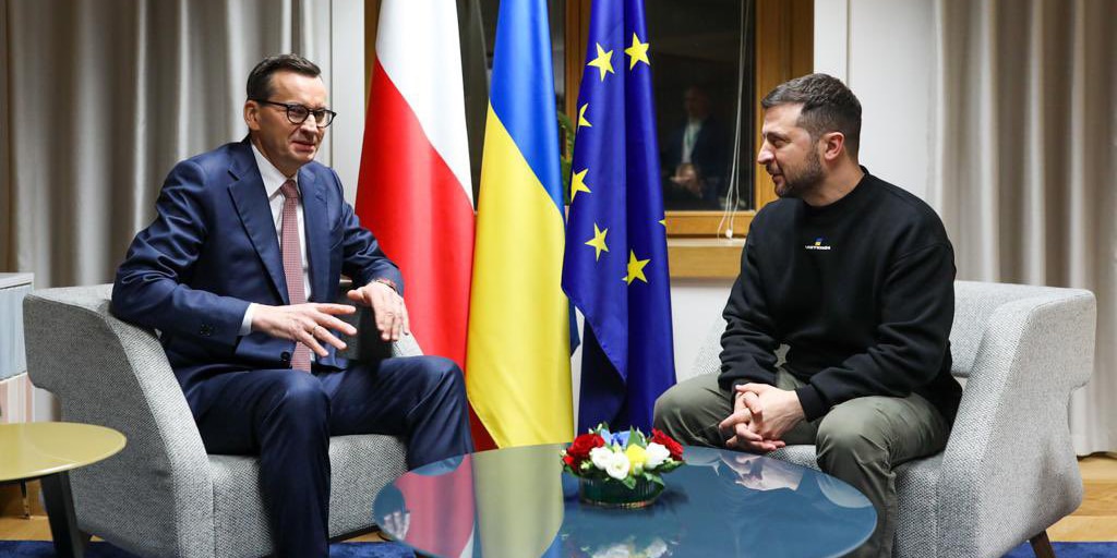 Premier Morawiecki: Z Wołodymyrem Zełenskim rozmawiałem na temat walk o bezpieczną i stabilną Europę