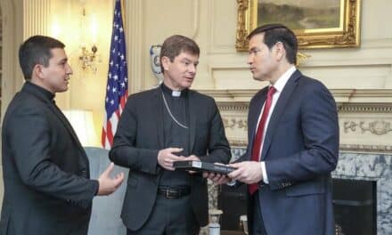 Ordynariusz diecezji kijowsko-żytomierskiej spotkał się z sekretarzem stanu USA Markiem Rubio