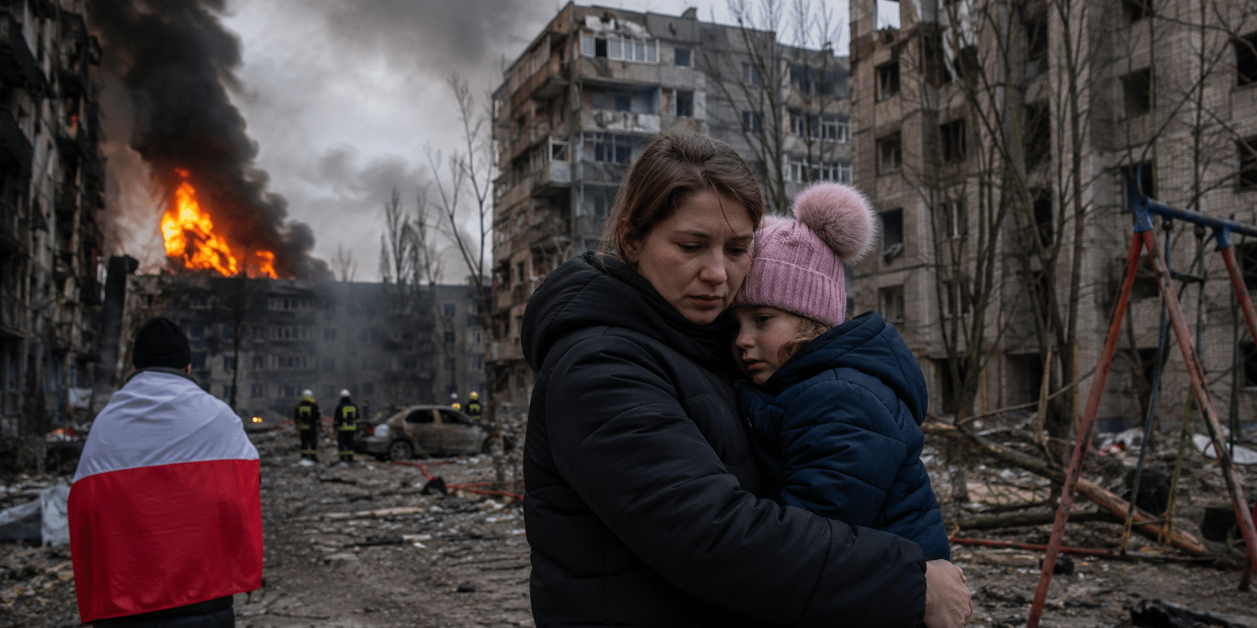 Polacy z Ukrainy cierpią pod rosyjskimi rakietami. Skrajna prawica, szczując na Ukrainę, uderza także w nich